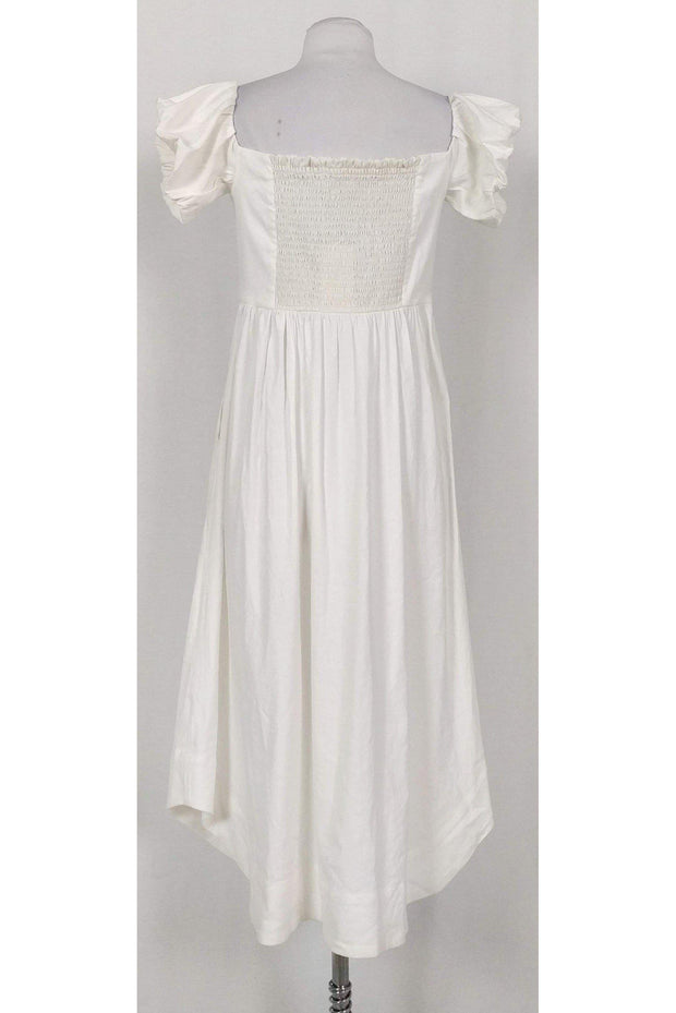 Current Boutique-Whit - Off-the-Shoulder Linen Blend Dress Sz 10