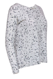 Current Boutique-White & Warren - White & Black Paint Splatter Print Sweater Sz XS