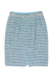 Current Boutique-Worth - Seafoam Green Tweed Skirt Sz 6