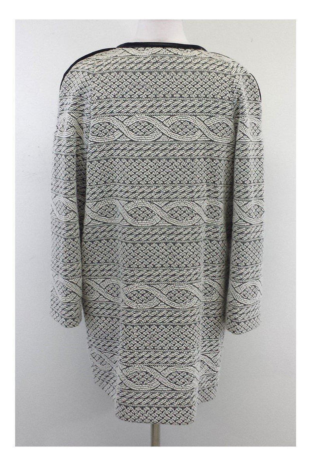 Current Boutique-Yoana Baraschi - White & Black Knit Coat Sz 8