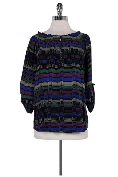 Current Boutique-Yumi Kim - Multicolor Striped Blouse Sz S