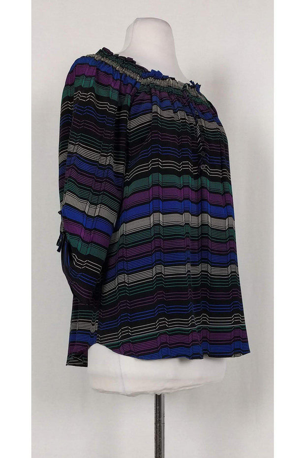 Current Boutique-Yumi Kim - Multicolor Striped Blouse Sz S