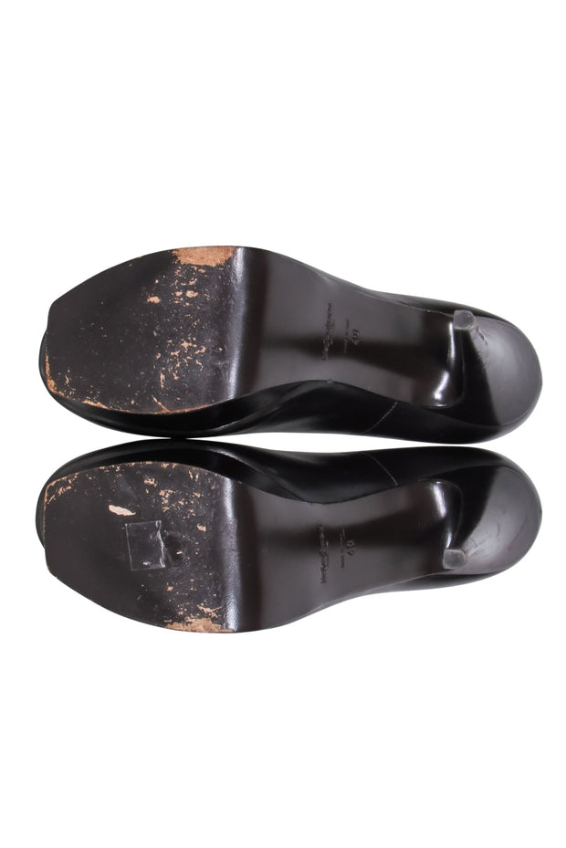 Current Boutique-Yves Saint Laurent - Brown Platform Pumps Sz 10