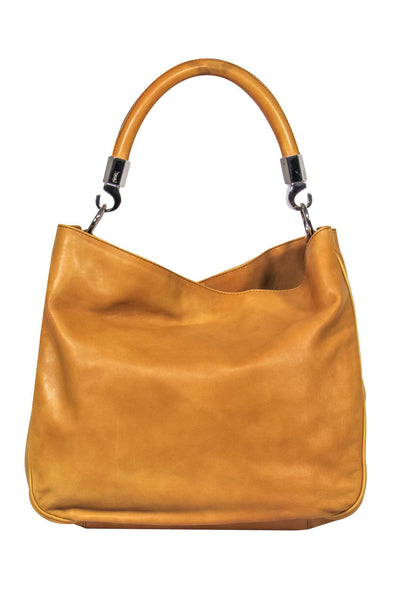 Current Boutique-Yves Saint Laurent - Mustard Leather Handbag