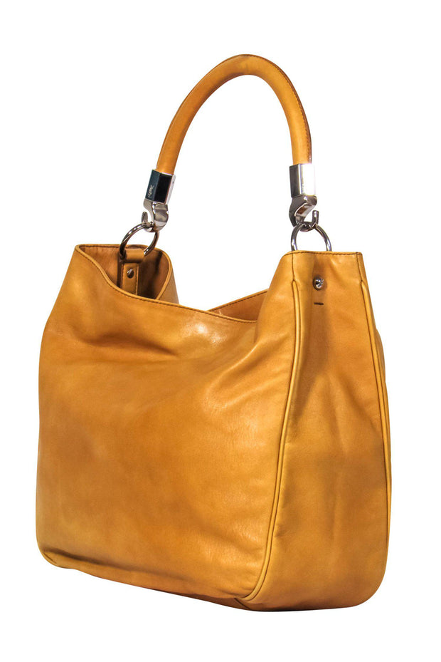 Current Boutique-Yves Saint Laurent - Mustard Leather Handbag