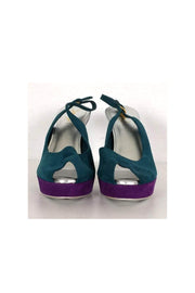 Current Boutique-Yves Saint Laurent - Multicolor Slingback Pumps Sz 8.5