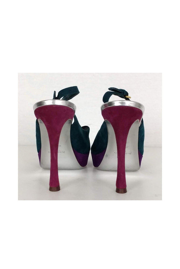 Current Boutique-Yves Saint Laurent - Multicolor Slingback Pumps Sz 8.5