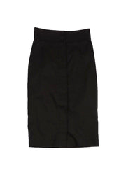 Current Boutique-Yves Saint Laurent - Army Green Cotton Suit Skirt Sz 4