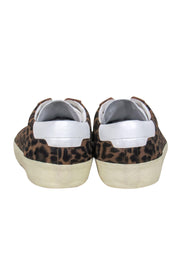 Current Boutique-Saint Laurent - Brown Leopard Print Lace-Up Sneakers Sz 11